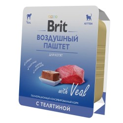 Brit Premium (Брит Премиум) Консервы для котят с телятиной воздушный паштет 100 г 1