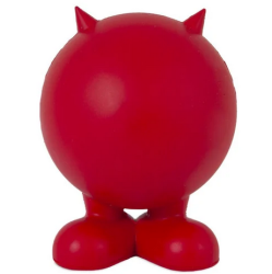 JW Pet Игрушка для собак мяч на ножках с рожками красный 12,5 см