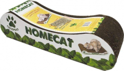 Homecat Когтеточка с кошачьей мятой Мятная волна без выемки малая (гофрокартон), 41х24х10 см