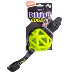 Gigwi (Гигви) Dinoball Игрушка для собак Динозавр с ручкой черно-зеленый 8 см