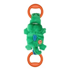 Gigwi (Гигви) Игрушка для собак Крокодил на веревке с ручками и пищалкой 51 см