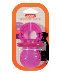 Zolux (Золюкс) Игрушка для собак Соска термопластичная резина малиновая 10 см