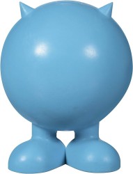 JW Pet Игрушка для собак мяч на ножках с рожками синий 12,5 см