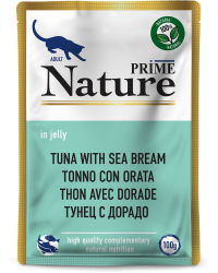 Prime (Прайм) Nature Пауч для взрослых кошек с тунцом и дорадо в желе 100 г 5 шт
