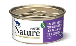 Prime (Прайм) Nature Консервы для взрослых кошек с тунцом и ширасу в бульоне 85 г 5 шт