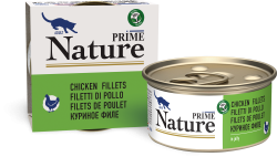 Prime (Прайм) Nature Консервы для взрослых кошек с куриным филе  в желе 85 г 5 шт